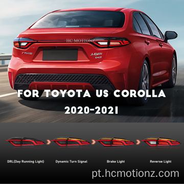 HCMOTIONZ 2020-2021 TOYOTA COROLLA SEDAN Lâmpadas traseiras